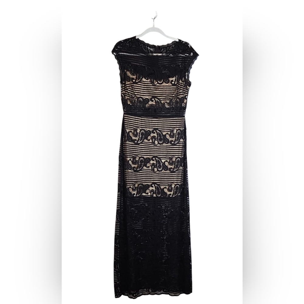 Elegant B. SMART Black Lace Evening Dress SIZE 10